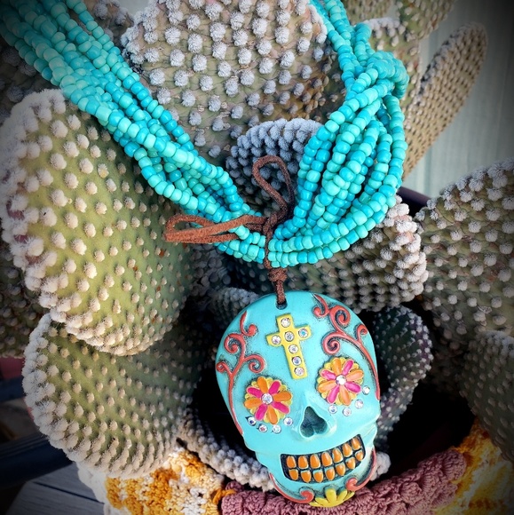 Jewelry - Dia de muertos necklace